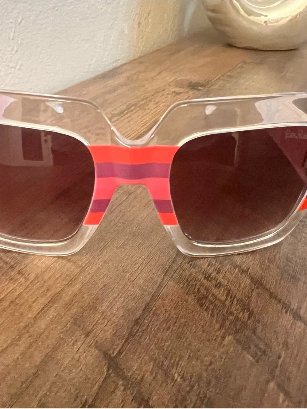 Lilly Pulitzer Oversized Square Splashdance Sunglasses Style # 010239